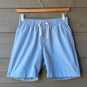 J. Crew Crewcuts Active Blue Elastic Waist Tech Dock Shorts Blue Size 12